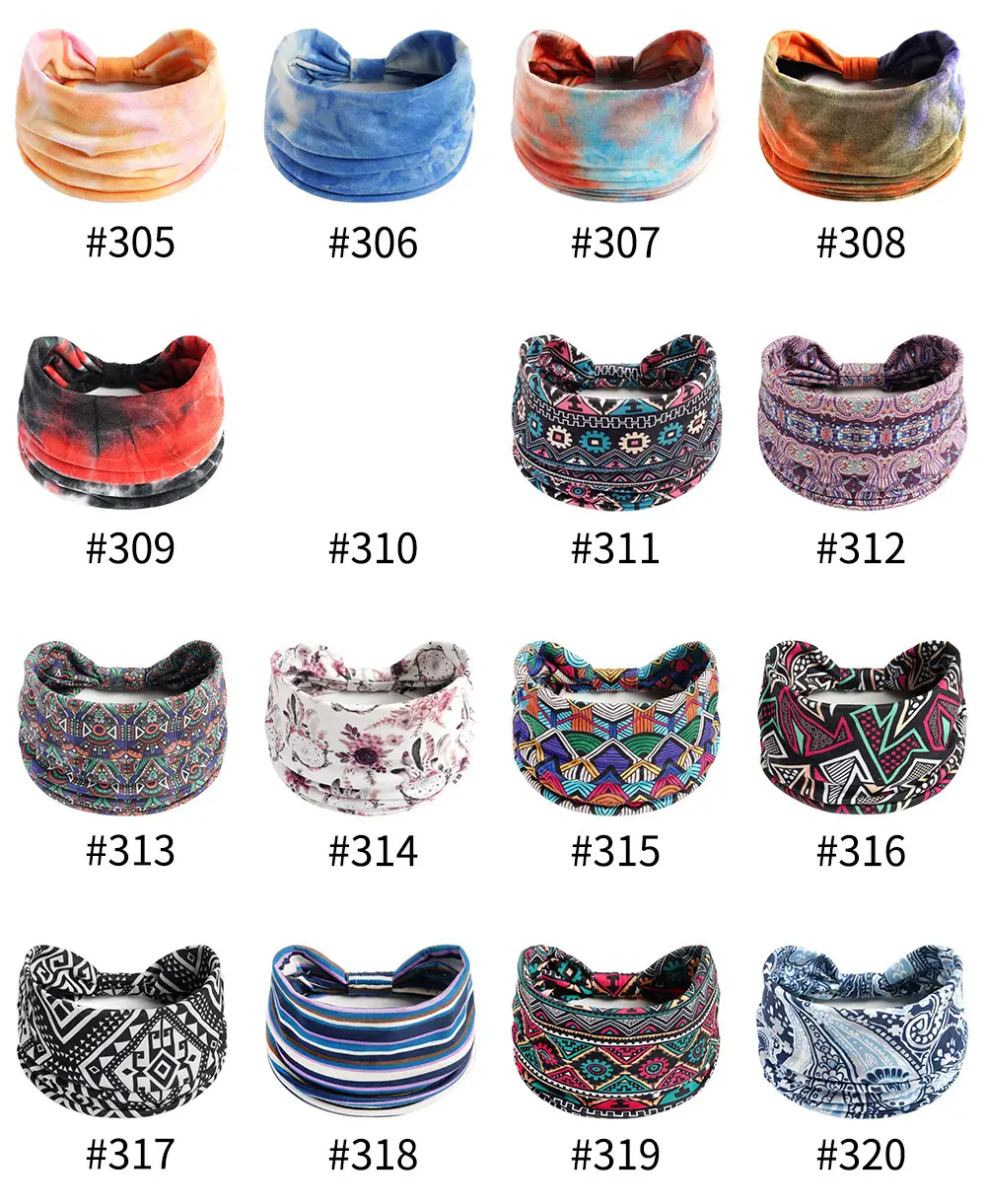 Bohemian Floral Yoga Headband Women's Anti-Sweat Running — feature 24