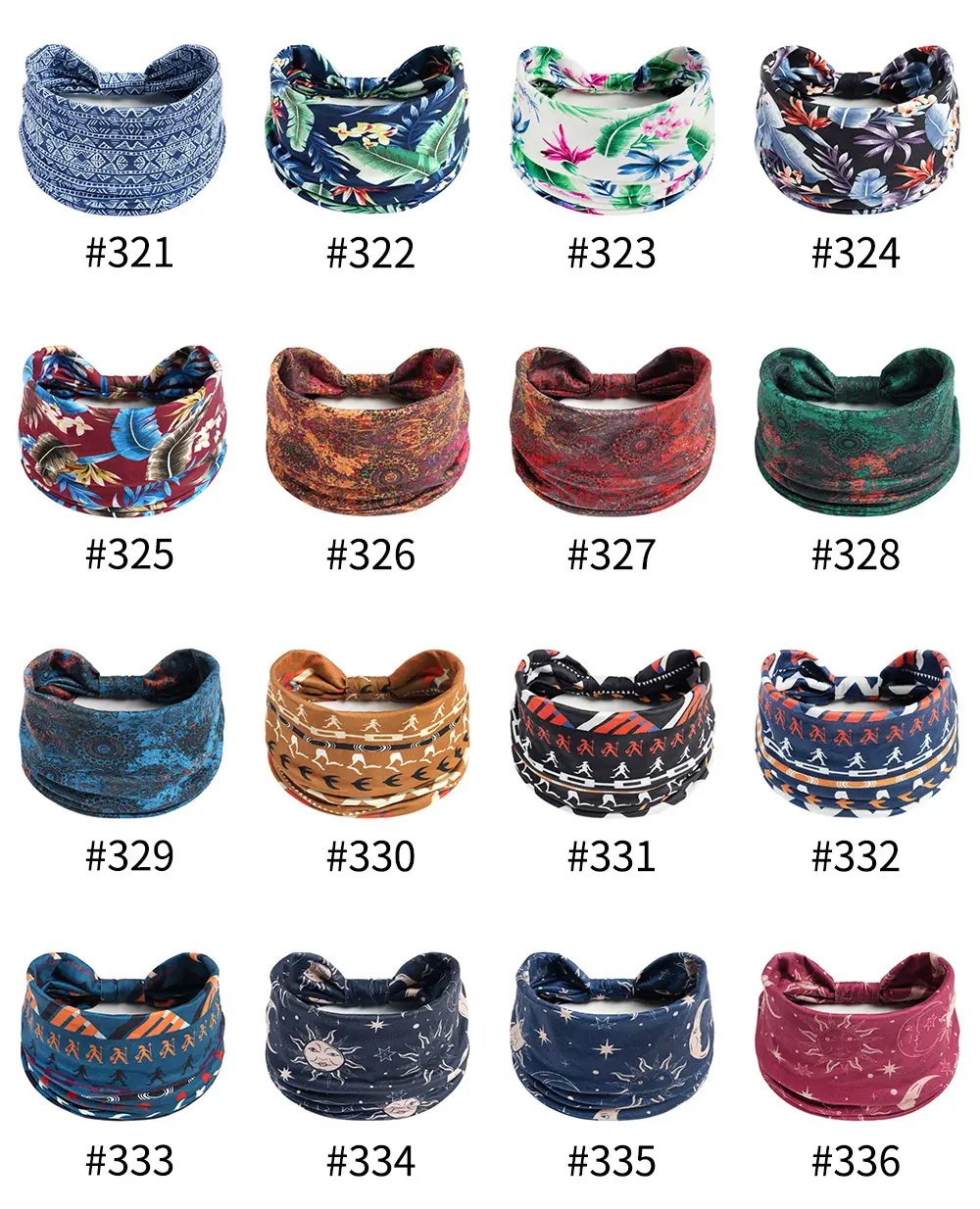 Bohemian Floral Yoga Headband Women's Anti-Sweat Running — feature 25