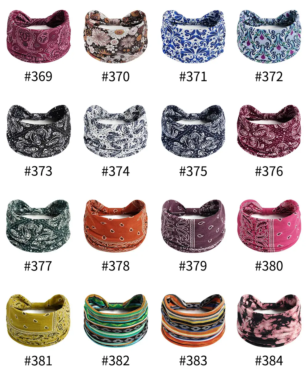 Bohemian Floral Yoga Headband Women's Anti-Sweat Running — feature 28