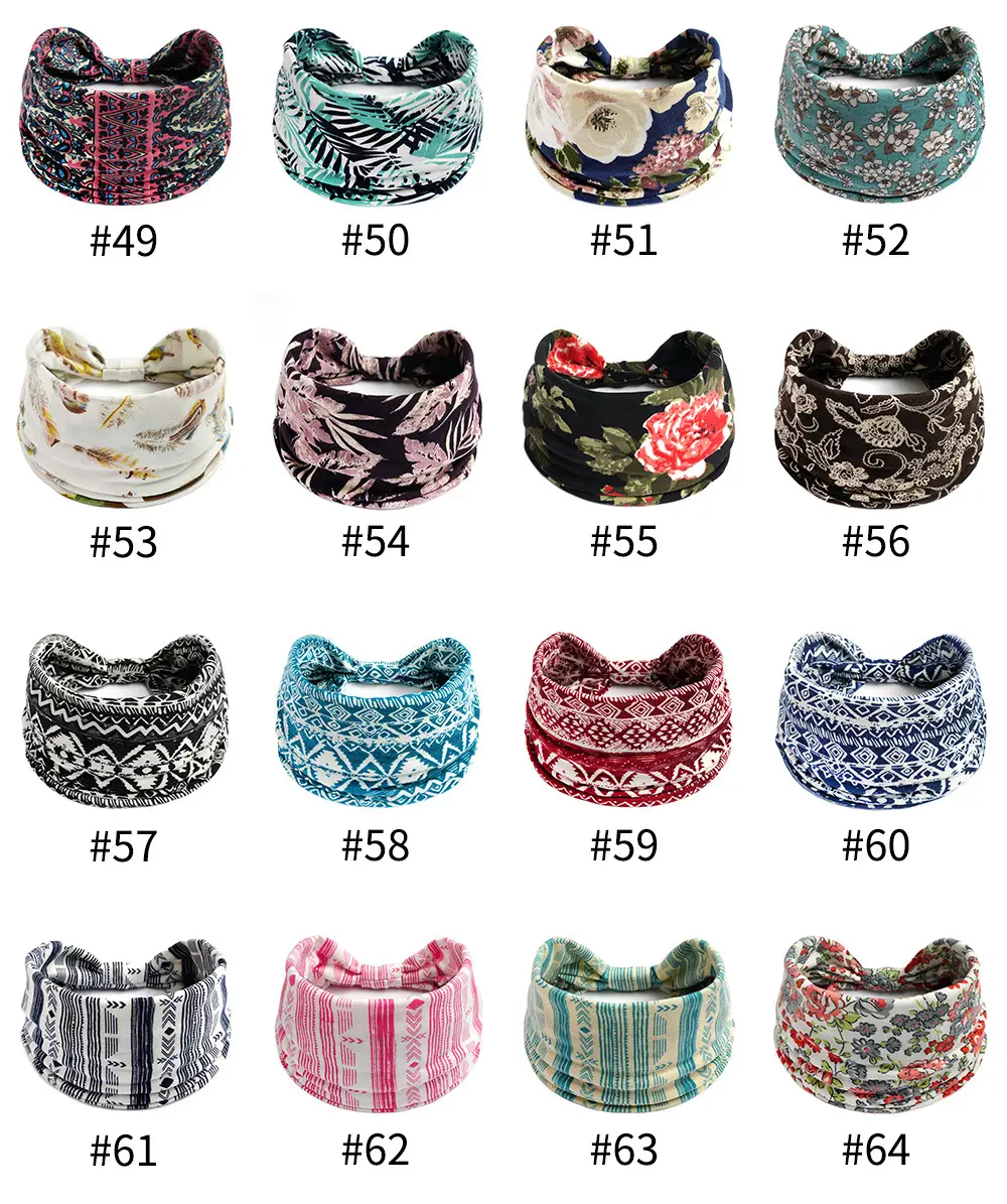 Bohemian Floral Yoga Headband Women's Anti-Sweat Running — feature 8
