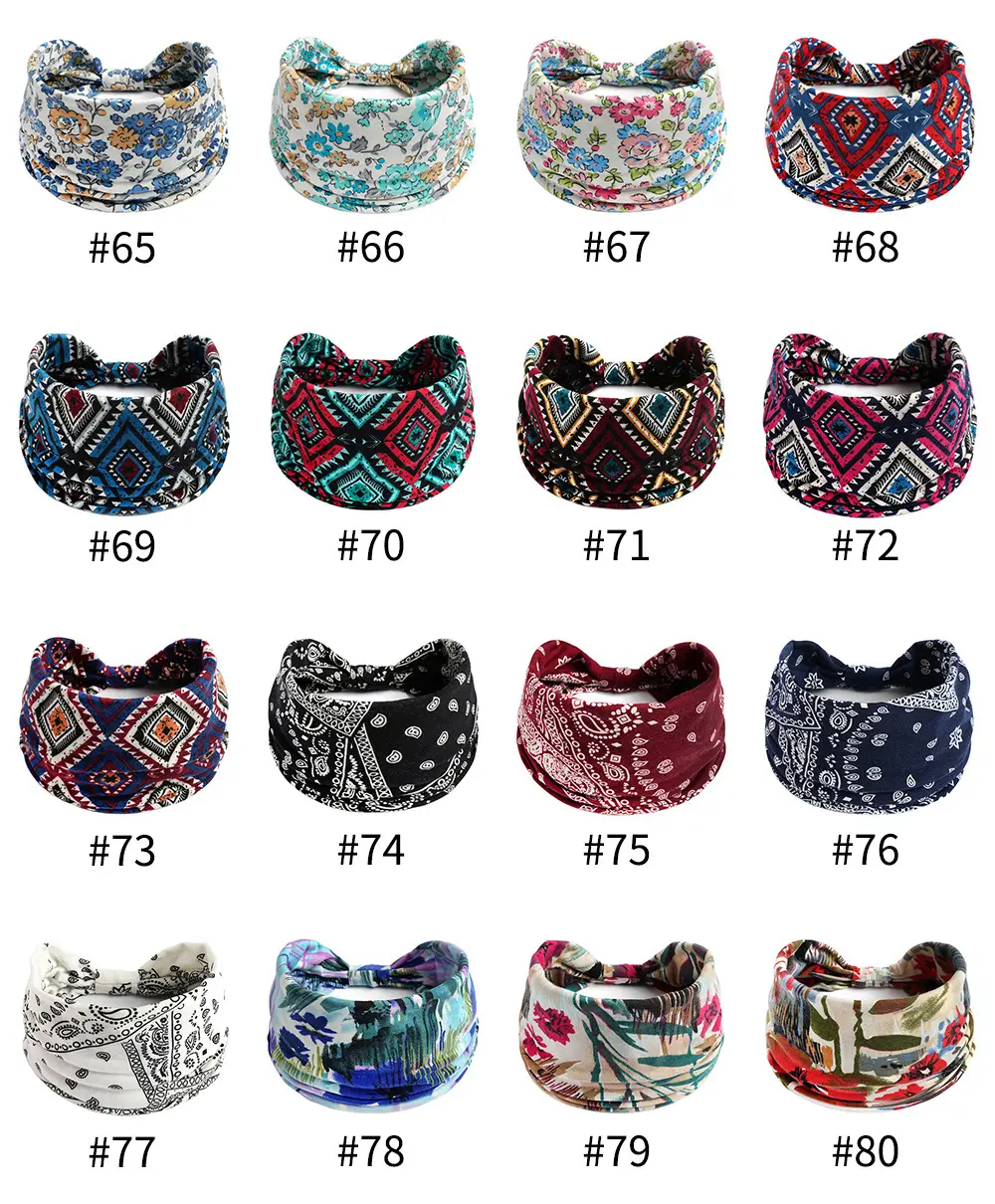 Bohemian Floral Yoga Headband Women's Anti-Sweat Running — feature 9