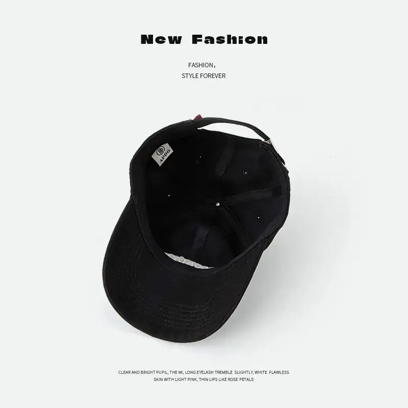 Brooklyn Embroidered Beige Baseball Cap - Image 9