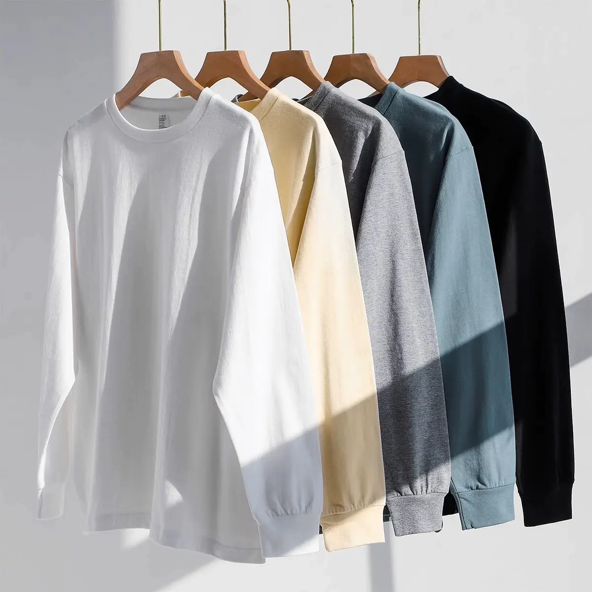 Men Cotton 250g Round Neck T-Shirt White - Image 27