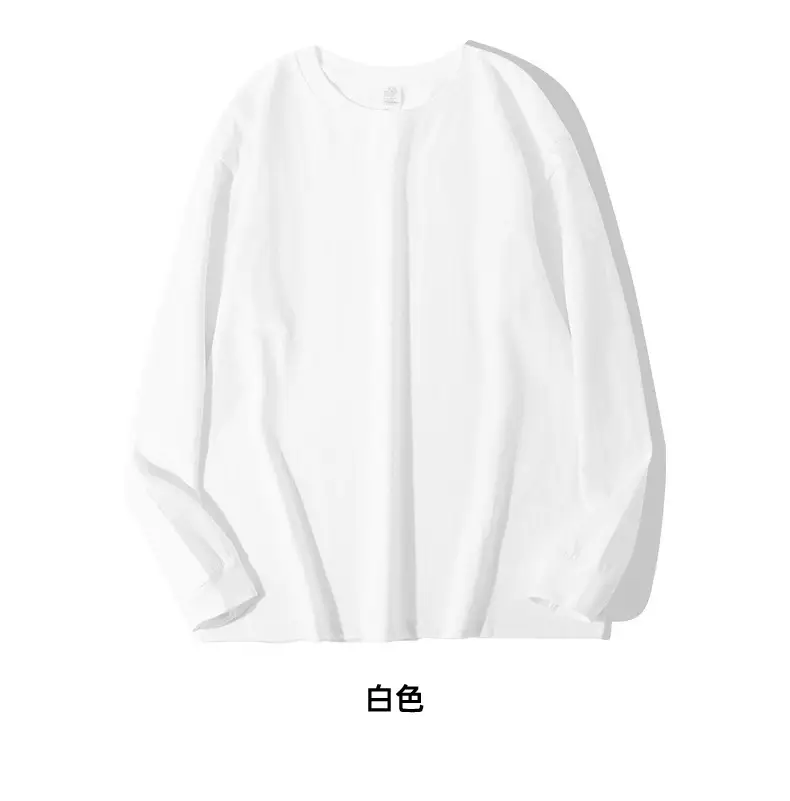 Men Cotton 250g Round Neck T-Shirt White — feature 14