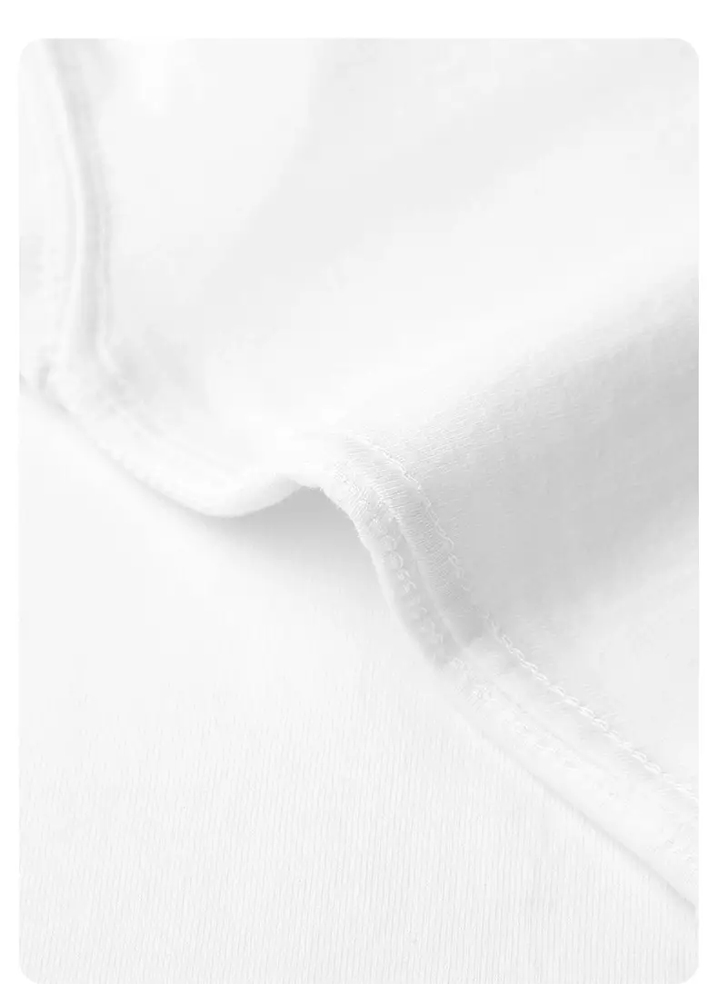 Men Cotton 250g Round Neck T-Shirt White — feature 16