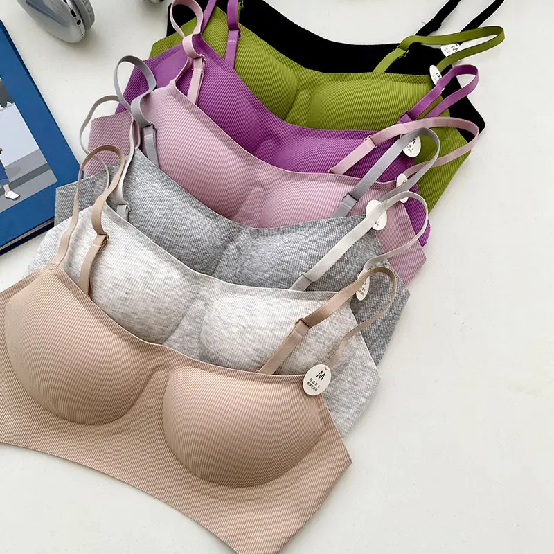 Original Soft support push up underwear women's non-running Cup skin-friendly soft live broadcast generation beauty back sports bra foreign trade
