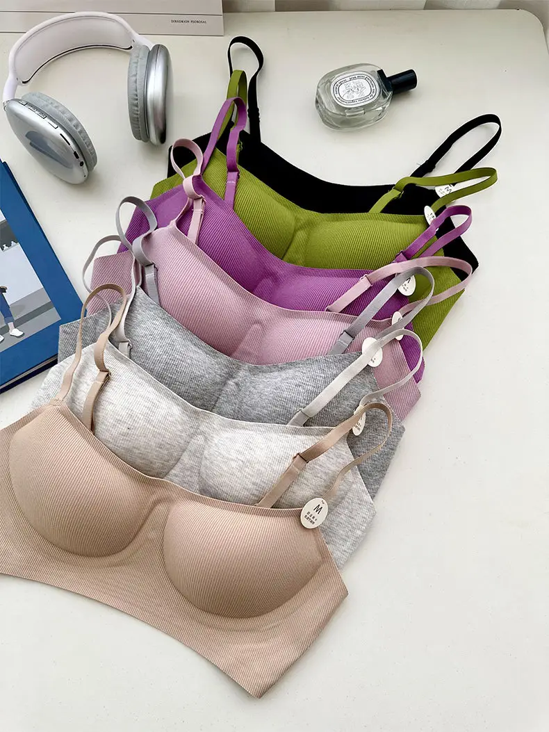 Original Soft support push up underwear women's non-running Cup skin-friendly soft live broadcast generation beauty back sports bra foreign trade — feature 1