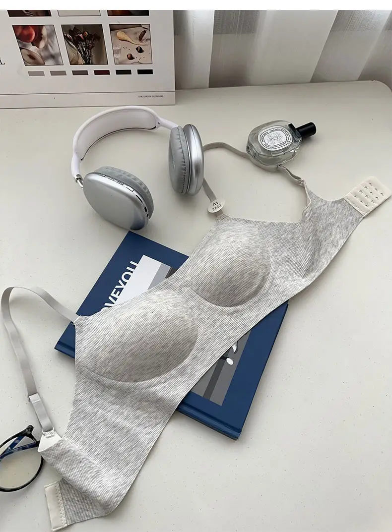Original Soft support push up underwear women's non-running Cup skin-friendly soft live broadcast generation beauty back sports bra foreign trade — feature 11