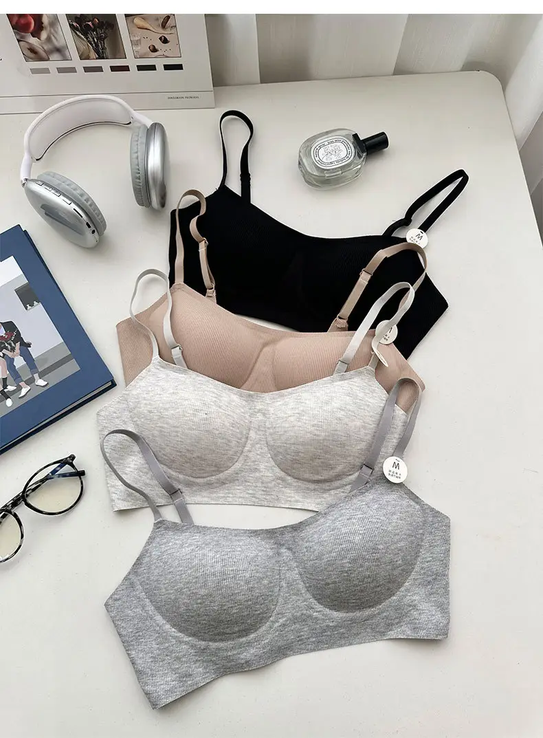 Original Soft support push up underwear women's non-running Cup skin-friendly soft live broadcast generation beauty back sports bra foreign trade — feature 3