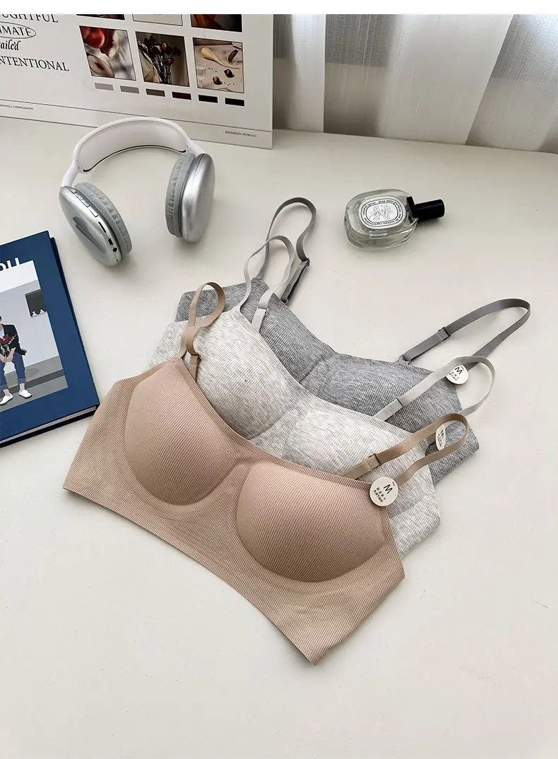 Original Soft support push up underwear women's non-running Cup skin-friendly soft live broadcast generation beauty back sports bra foreign trade — feature 4