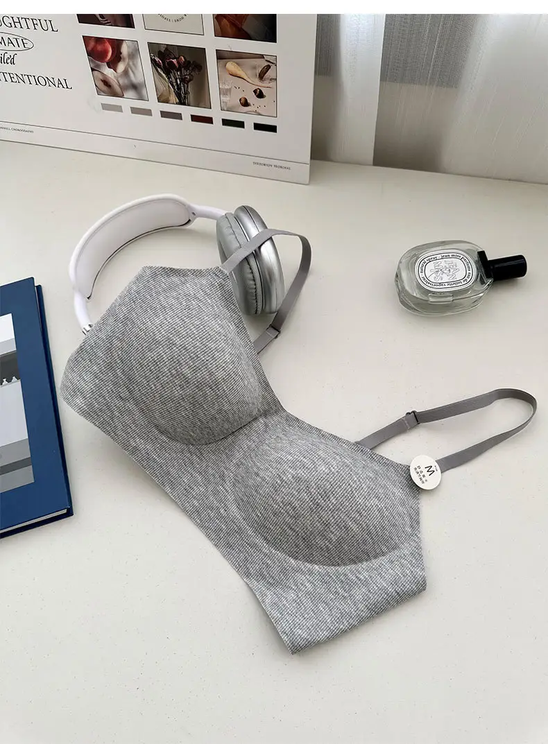 Original Soft support push up underwear women's non-running Cup skin-friendly soft live broadcast generation beauty back sports bra foreign trade — feature 5