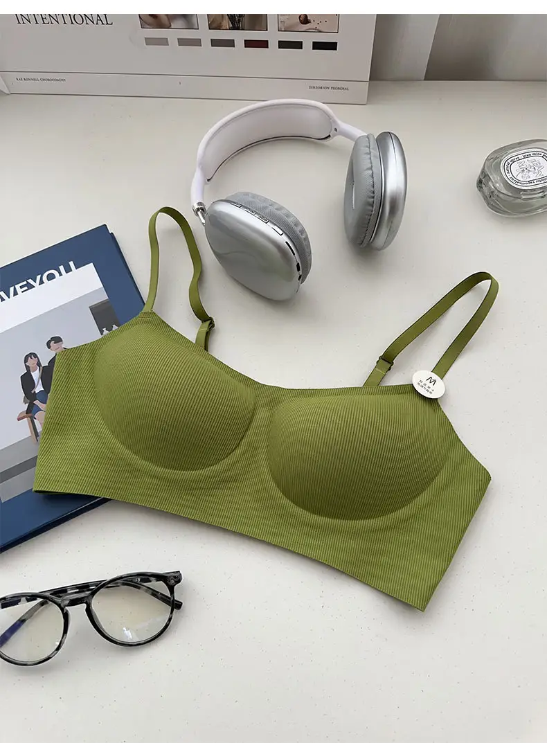 Original Soft support push up underwear women's non-running Cup skin-friendly soft live broadcast generation beauty back sports bra foreign trade — feature 7
