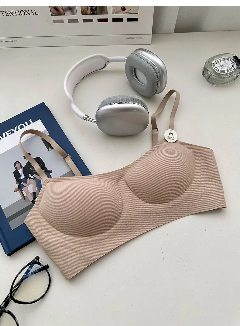 Original Soft support push up underwear women's non-running Cup skin-friendly soft live broadcast generation beauty back sports bra foreign trade — feature 9