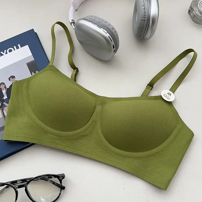 Original Soft support push up underwear women's non-running Cup skin-friendly soft live broadcast generation beauty back sports bra foreign trade