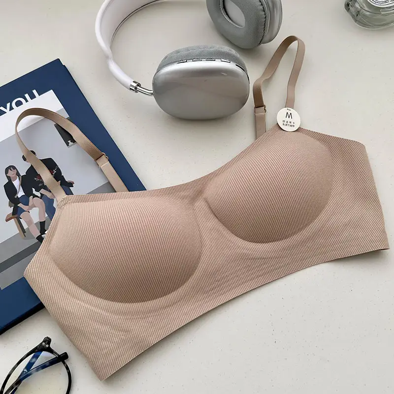Original Soft support push up underwear women's non-running Cup skin-friendly soft live broadcast generation beauty back sports bra foreign trade