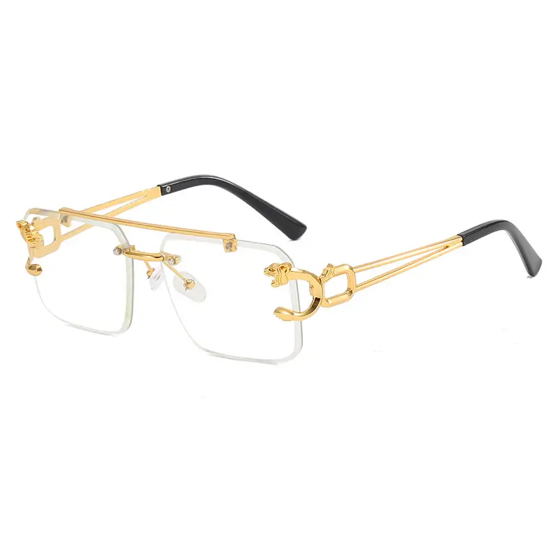 Square Frame Gold Gradient Sunglasses C3 - Image 15