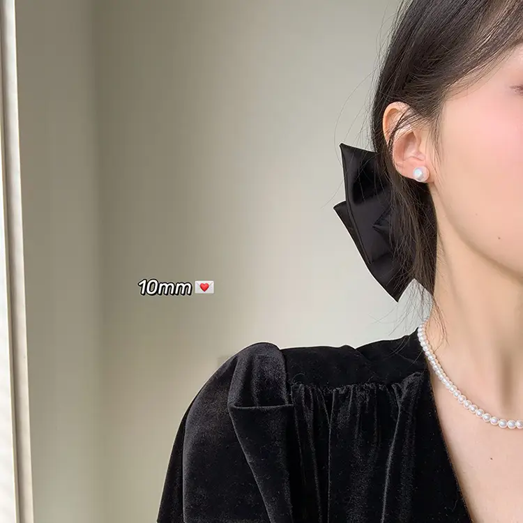 Oversized Black 3D Bow Hairpin Clip — feature 11