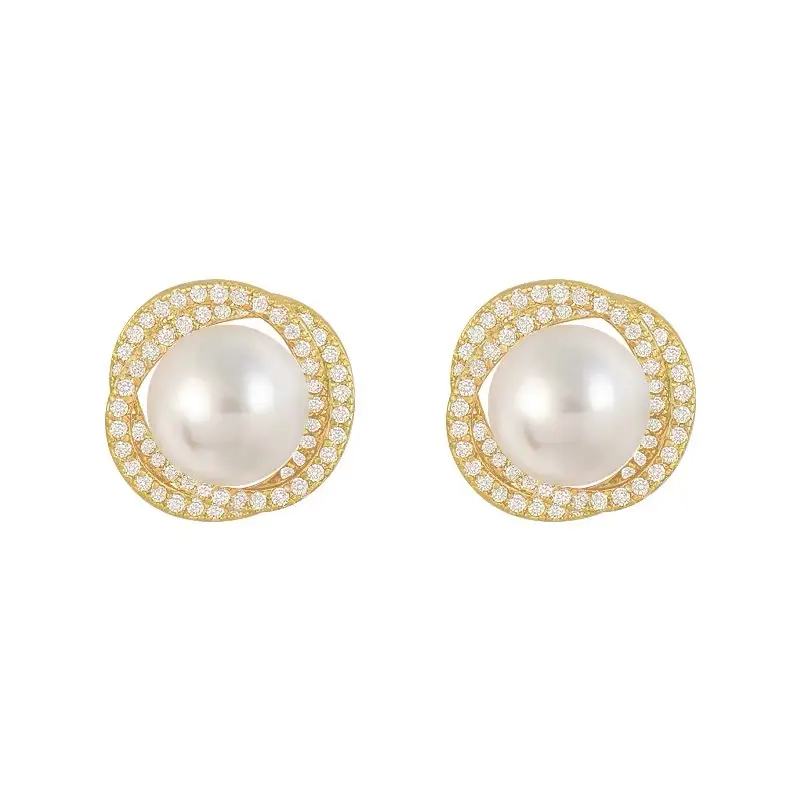 Spiral Pearl Earrings S925 Silver Female - Image 5