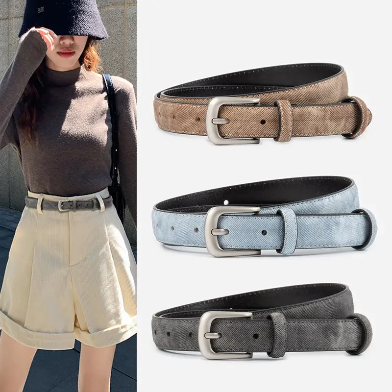 2023 New Genuine Leather Women's Belt Cowhide - Image 3