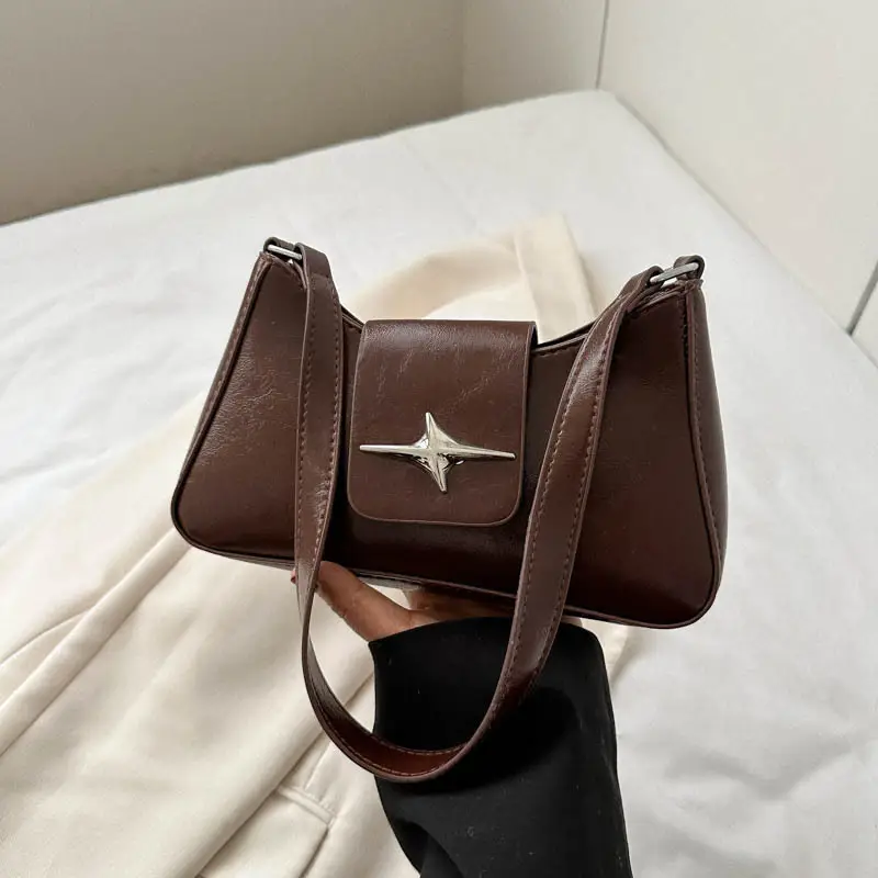 Black Star Logo Women's Shoulder Bag