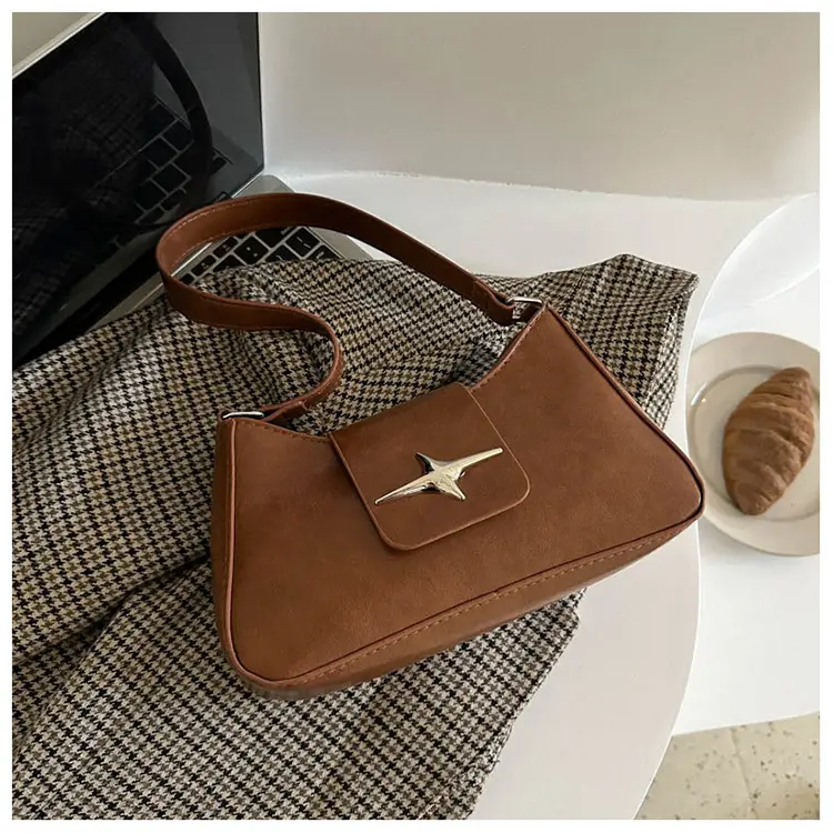 Black Star Logo Women's Shoulder Bag — feature 20