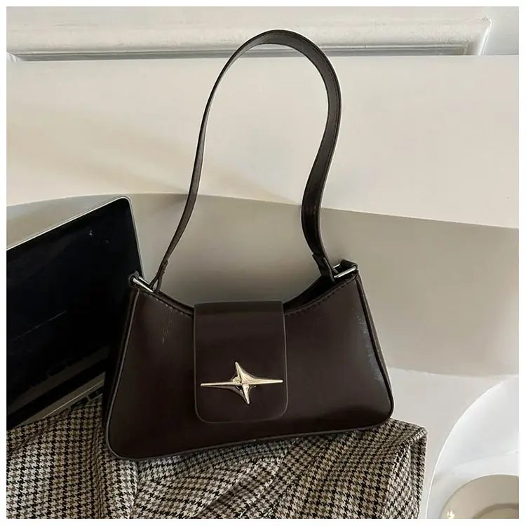 Black Star Logo Women's Shoulder Bag — feature 21