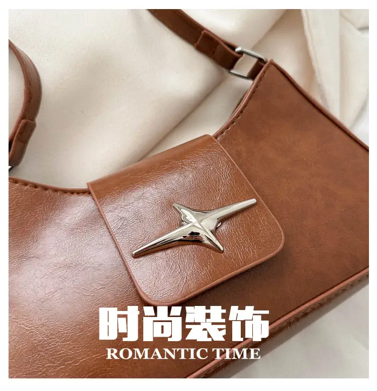 Black Star Logo Women's Shoulder Bag — feature 3