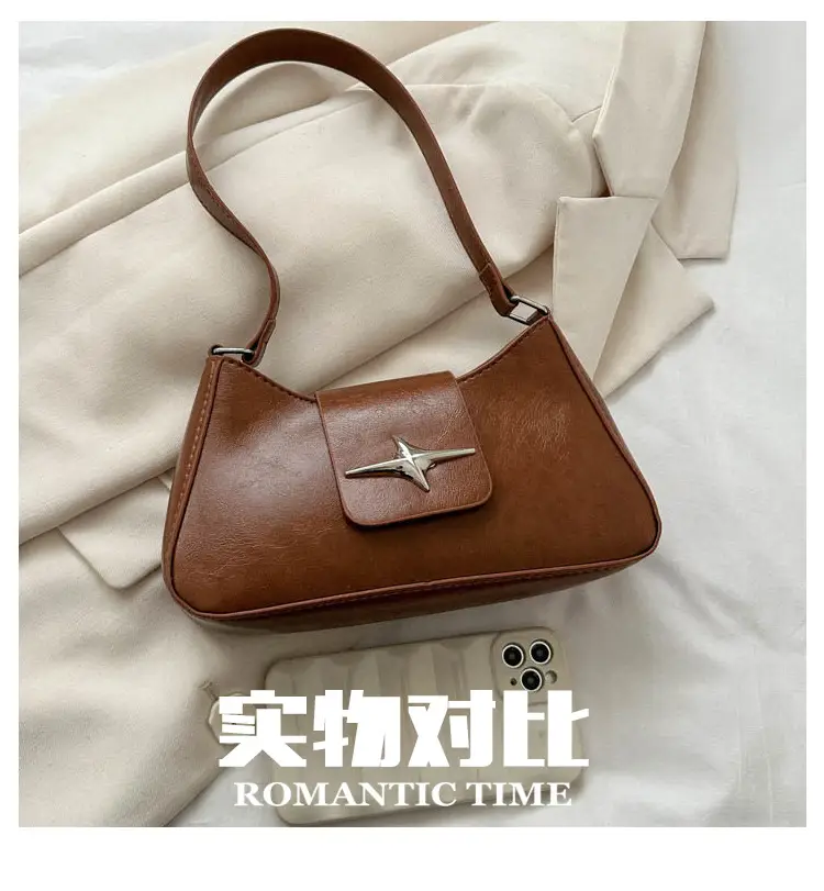 Black Star Logo Women's Shoulder Bag — feature 4