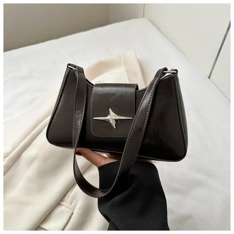 Black Star Logo Women's Shoulder Bag