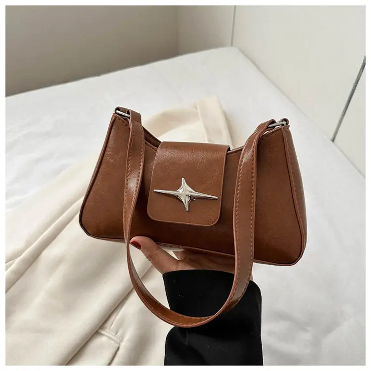 Black Star Logo Women's Shoulder Bag