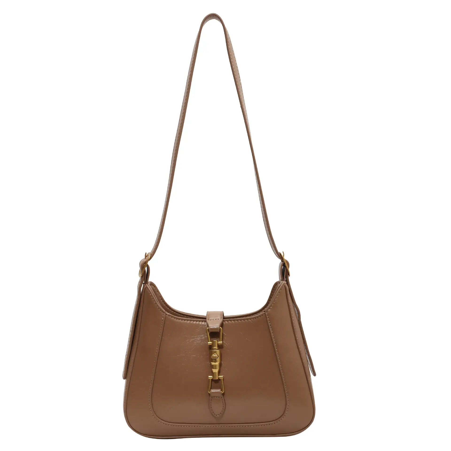 Women's Brown Leather Shoulder Bag 2023 Winter New Arrival - Image 5