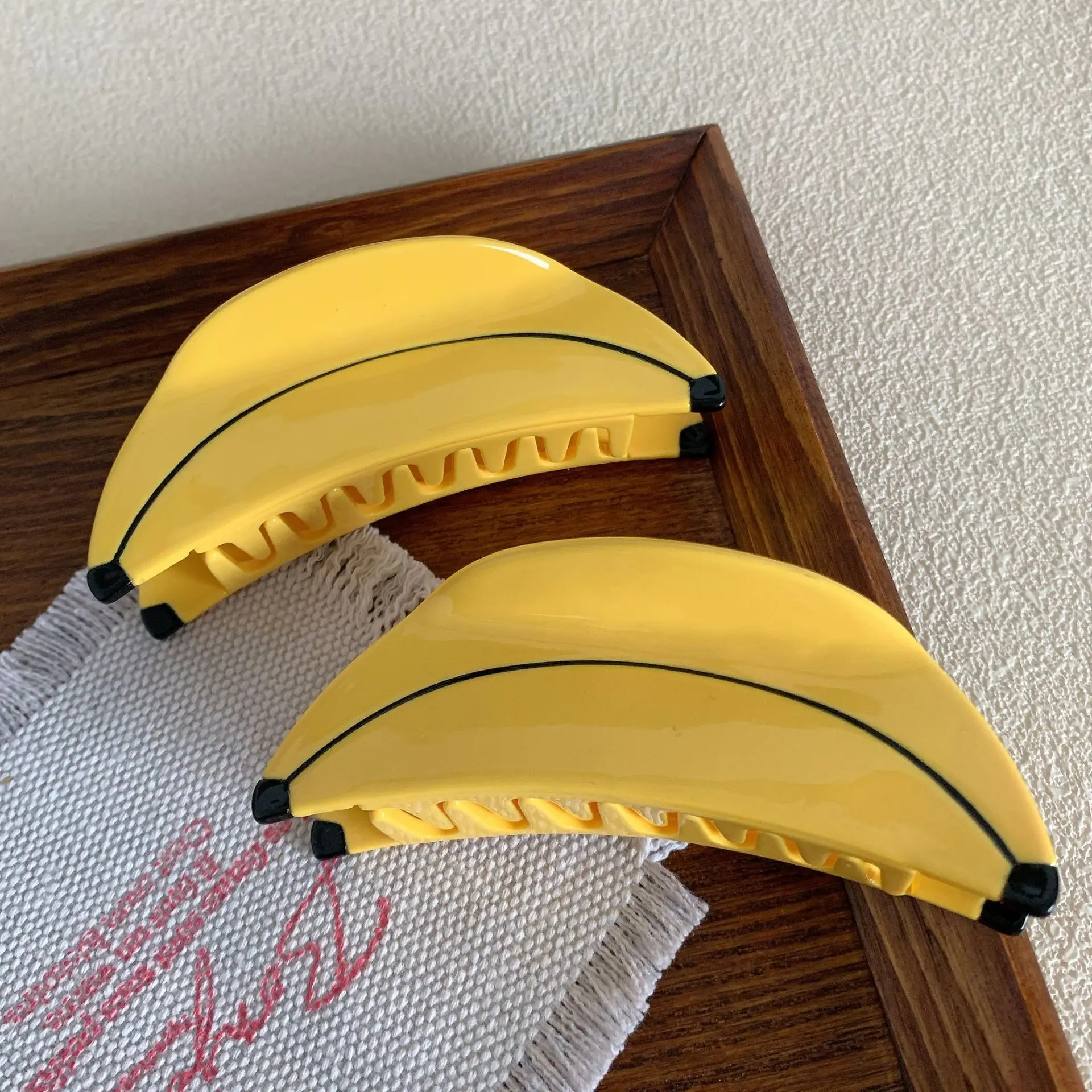 Yellow Banana Hair Clips for Back Head Updo and Hairpin - Image 5