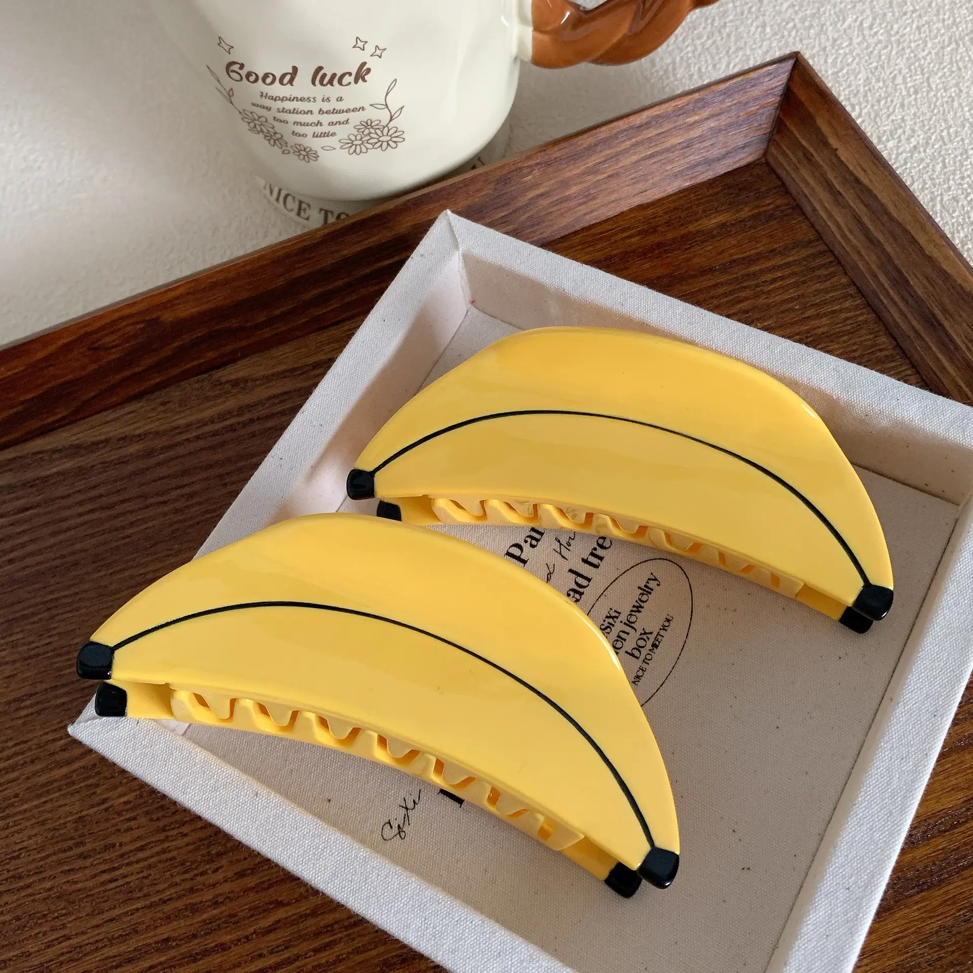 Yellow Banana Hair Clips for Back Head Updo and Hairpin — feature 12