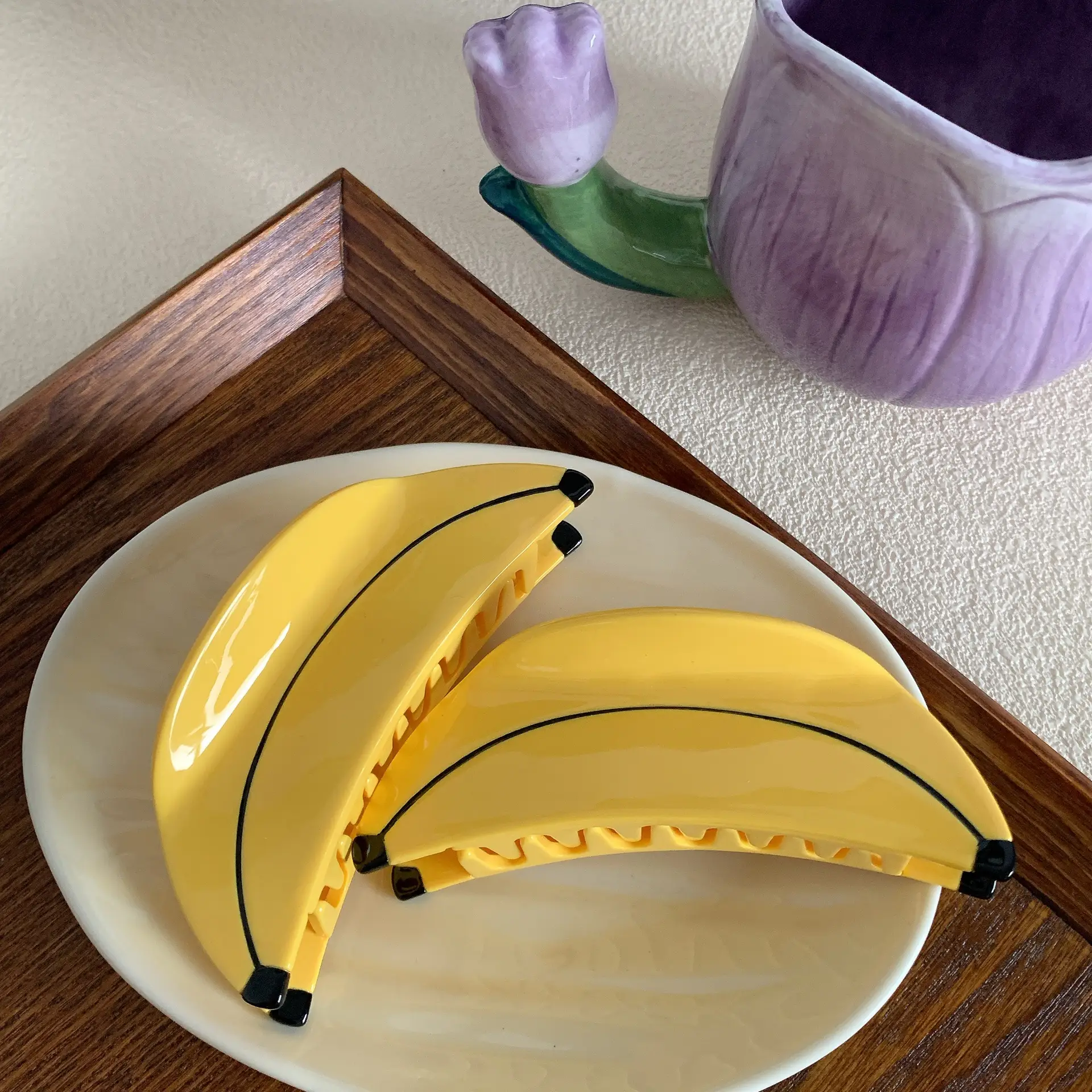 Yellow Banana Hair Clips for Back Head Updo and Hairpin — feature 14