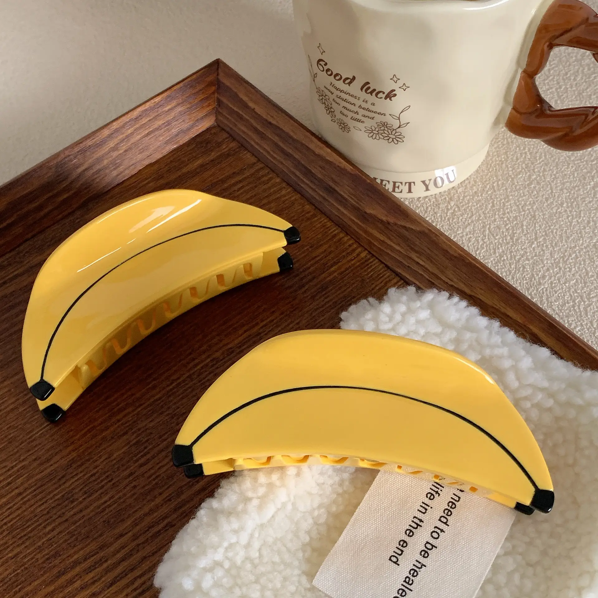Yellow Banana Hair Clips for Back Head Updo and Hairpin — feature 16