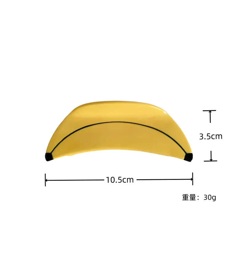 Yellow Banana Hair Clips for Back Head Updo and Hairpin — feature 5