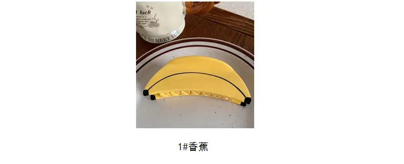Yellow Banana Hair Clips for Back Head Updo and Hairpin — feature 7