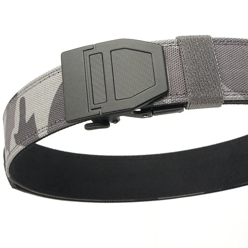 Double Layer Tactical Belt Men Military Outdoor Nylon 3.8 Buckle