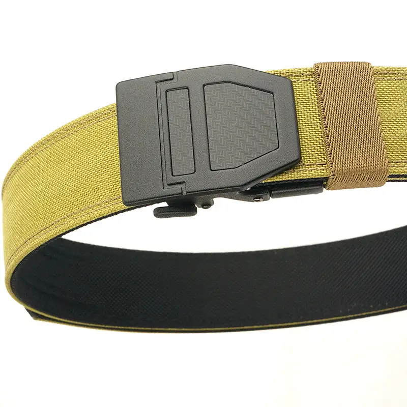 Double Layer Tactical Belt Men Military Outdoor Nylon 3.8 Buckle