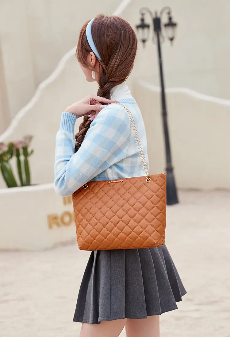 Light Blue Checkered Cardigan with Diamond Embroidery — feature 14
