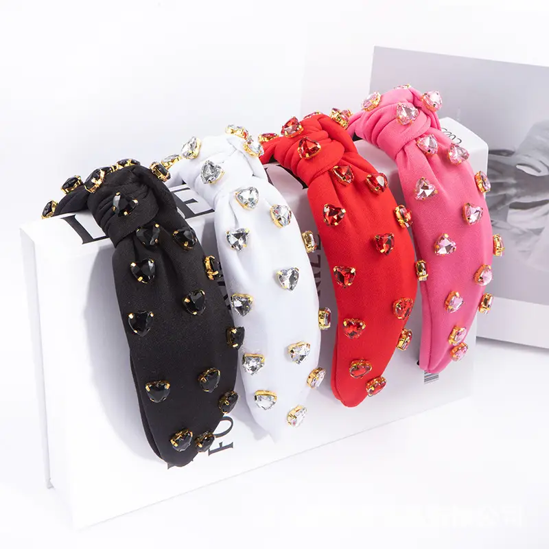 Diamond Encrusted Knotted Headband for Women - Image 7