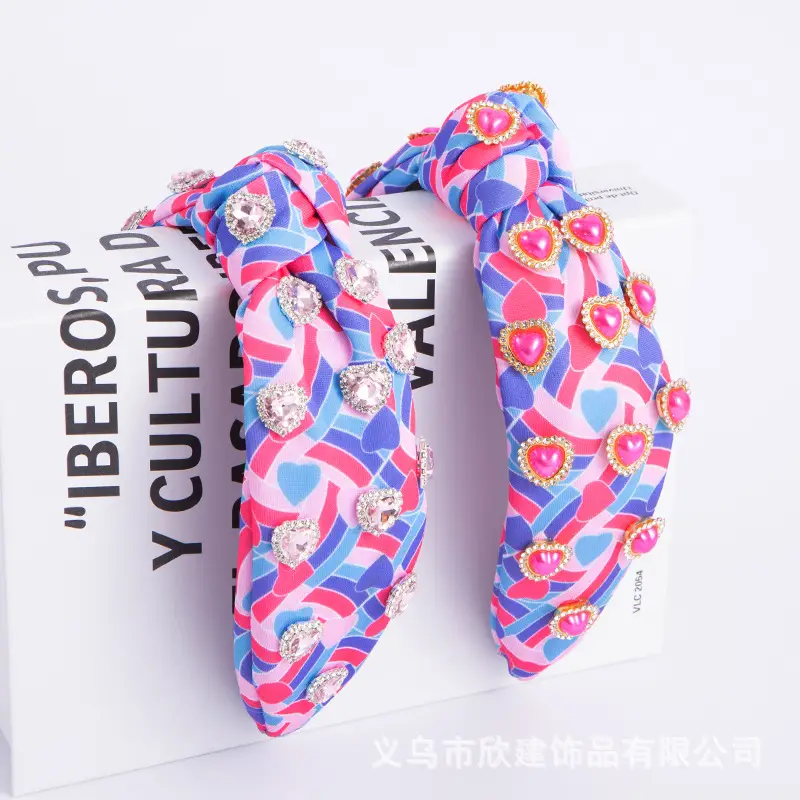Diamond Encrusted Knotted Headband for Women - Image 8
