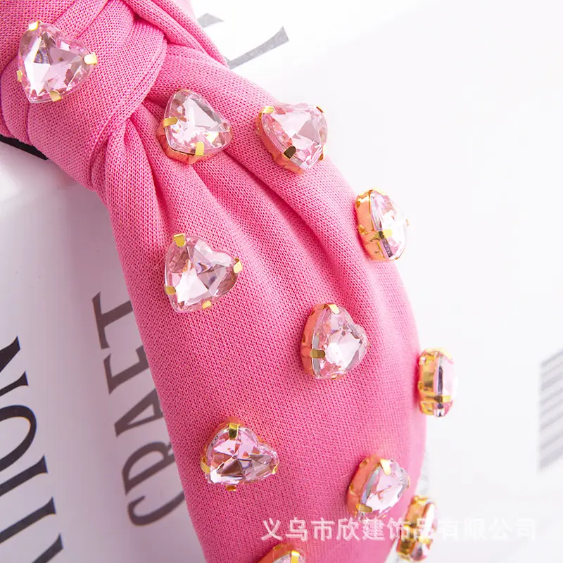 Diamond Encrusted Knotted Headband for Women - Image 10