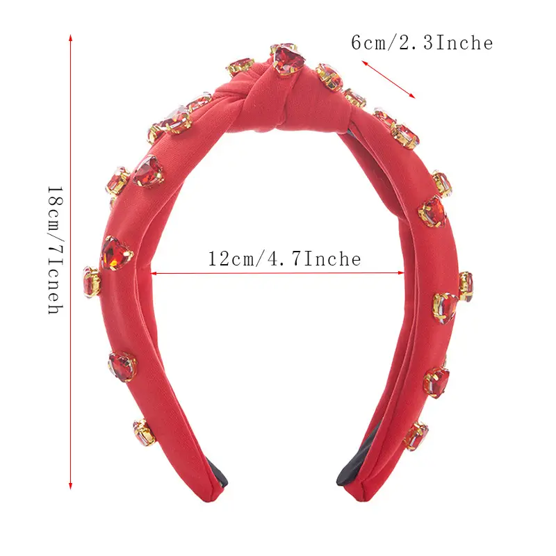Diamond Encrusted Knotted Headband for Women — feature 17