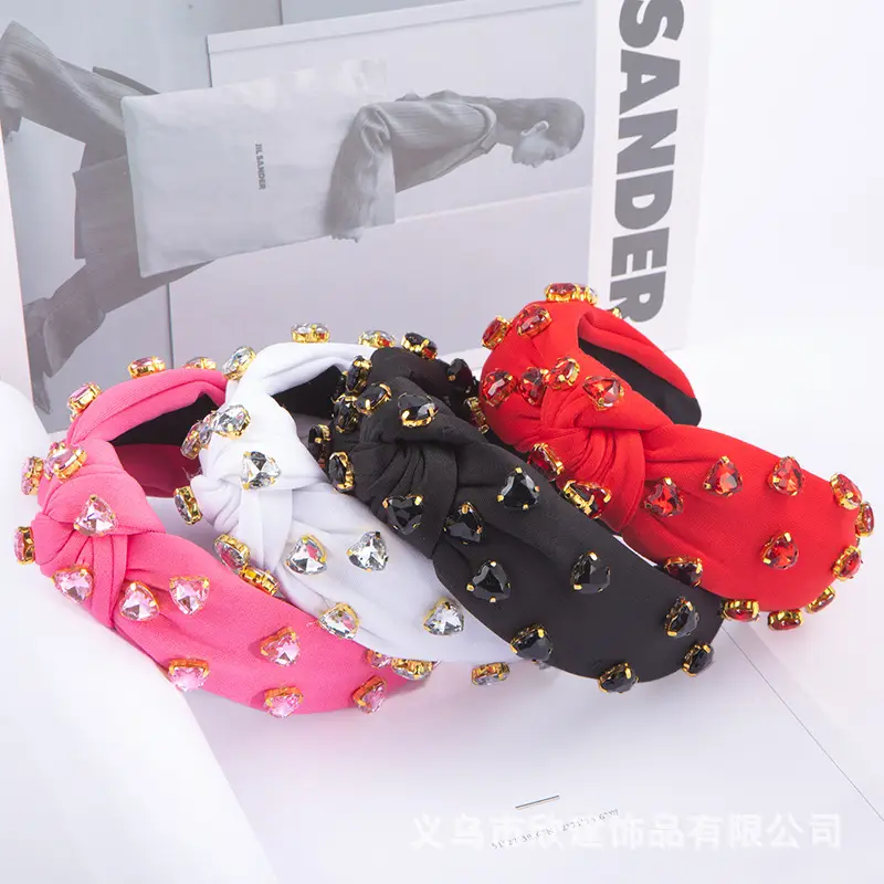 Diamond Encrusted Knotted Headband for Women — feature 3