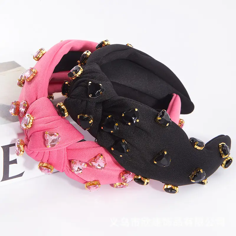 Diamond Encrusted Knotted Headband for Women — feature 5
