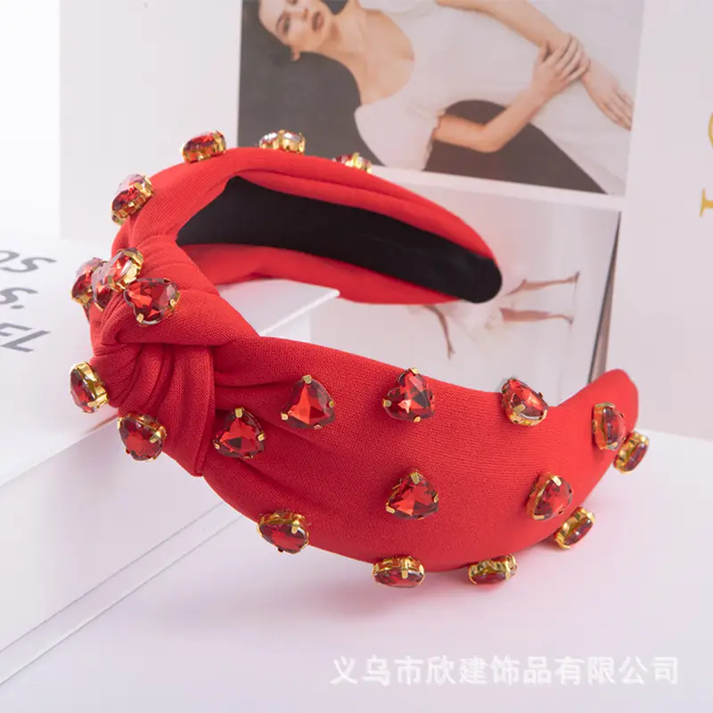 Diamond Encrusted Knotted Headband for Women — feature 6