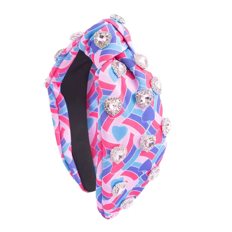 Diamond Encrusted Knotted Headband for Women - Image 5