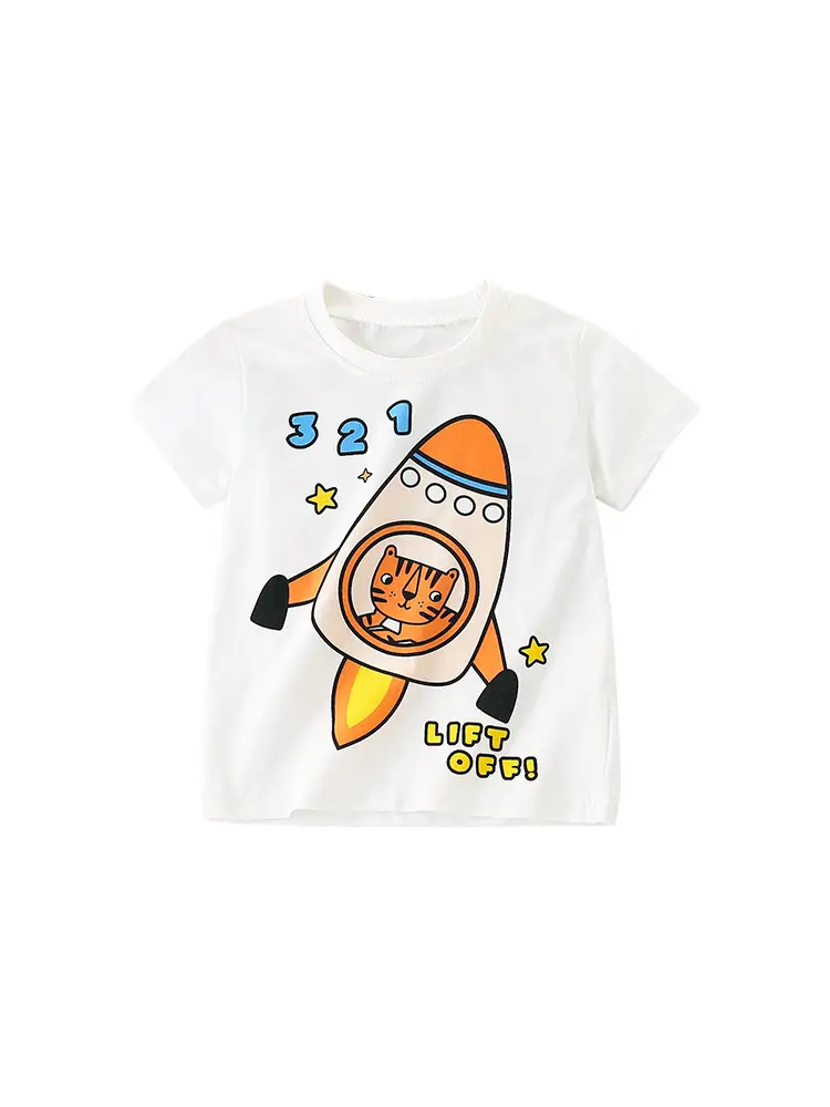 Malwee Boys White Summer T-Shirt Round Neck - Image 8