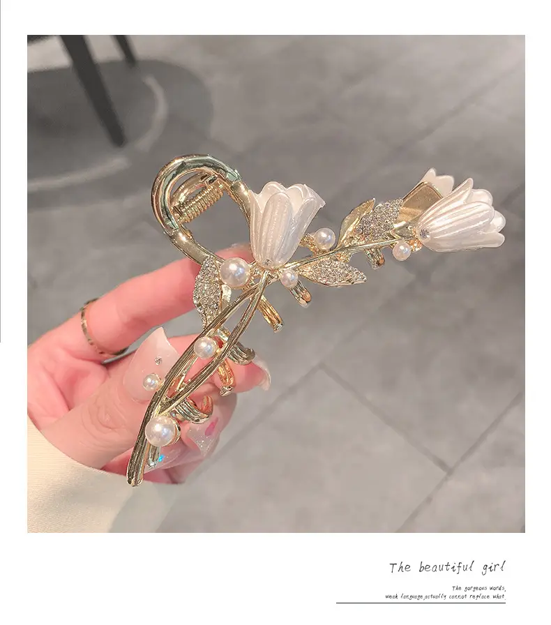 Super Fairy High-Grade Lily Flower Clip Hairpin — feature 2